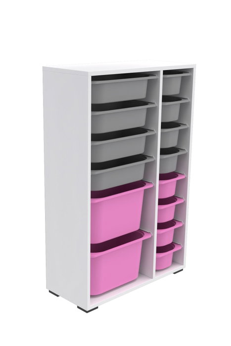Hanah Home Rine 2D4K8U Blanco, Gris y Rosa